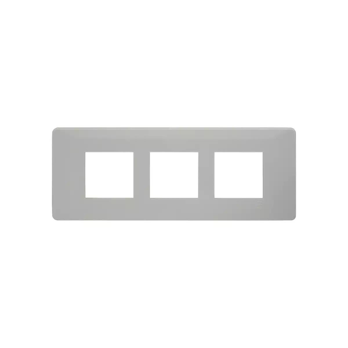entice 6 module plate- Pearl White