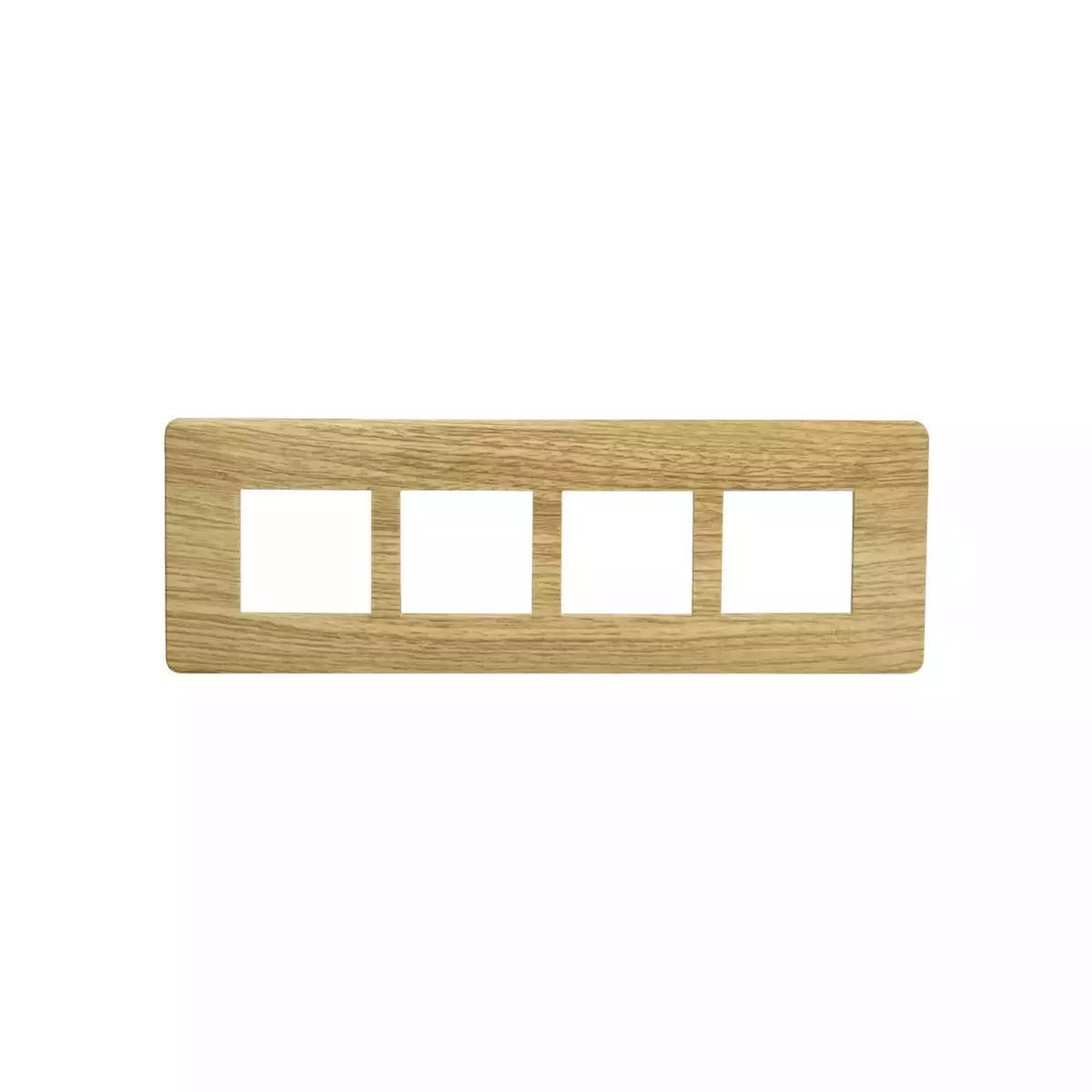 entice 8 M plate Horztl- Caramel Wood