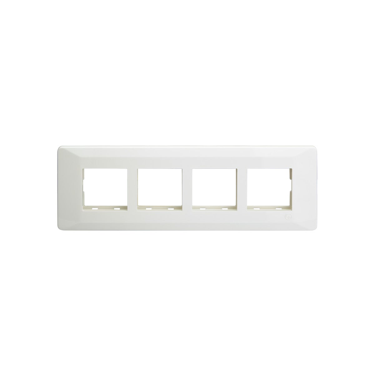 entice 8 module grid frame + 8 Module Cover Horizontal White