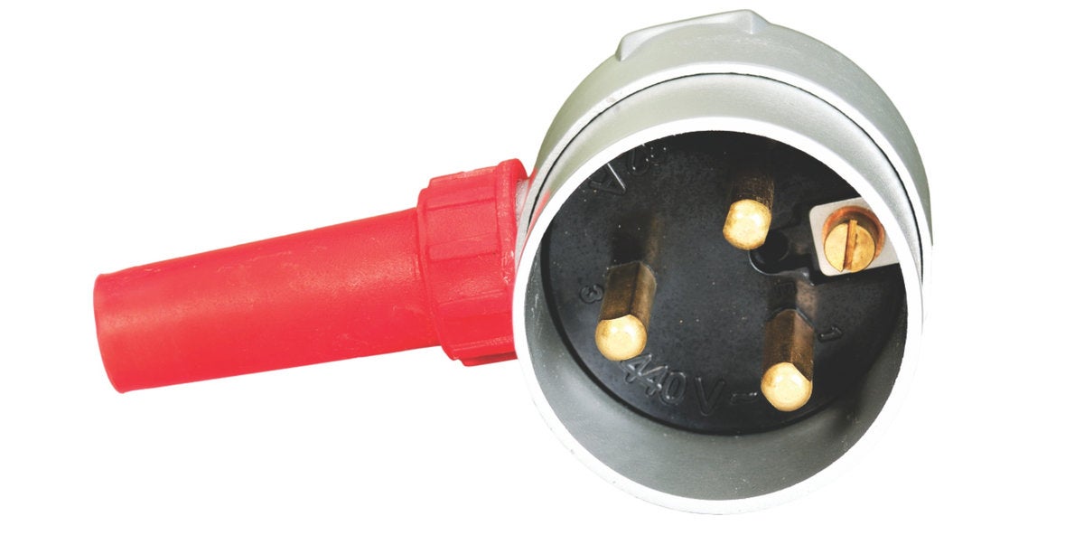 Plug 10A 2 Pin Metal 