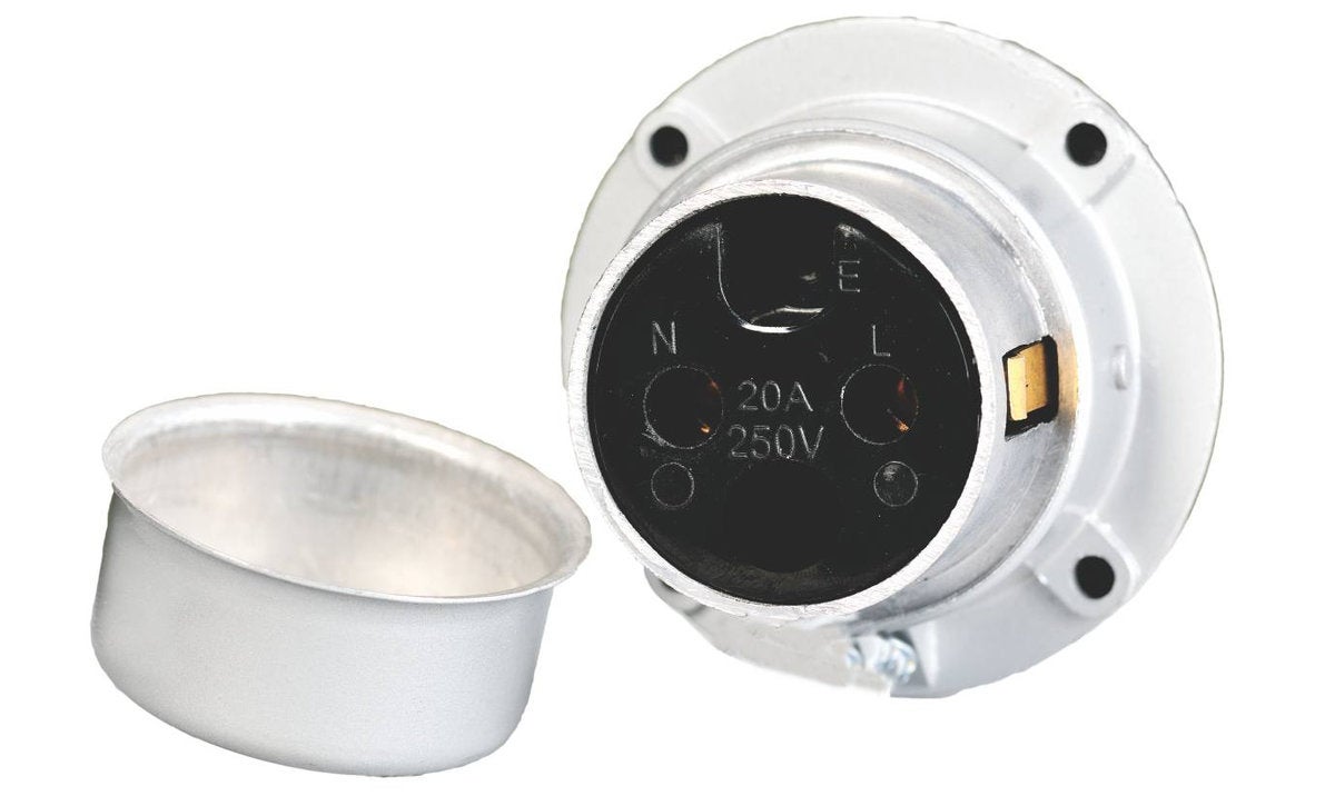 Socket 20A 2 Pin Metal 