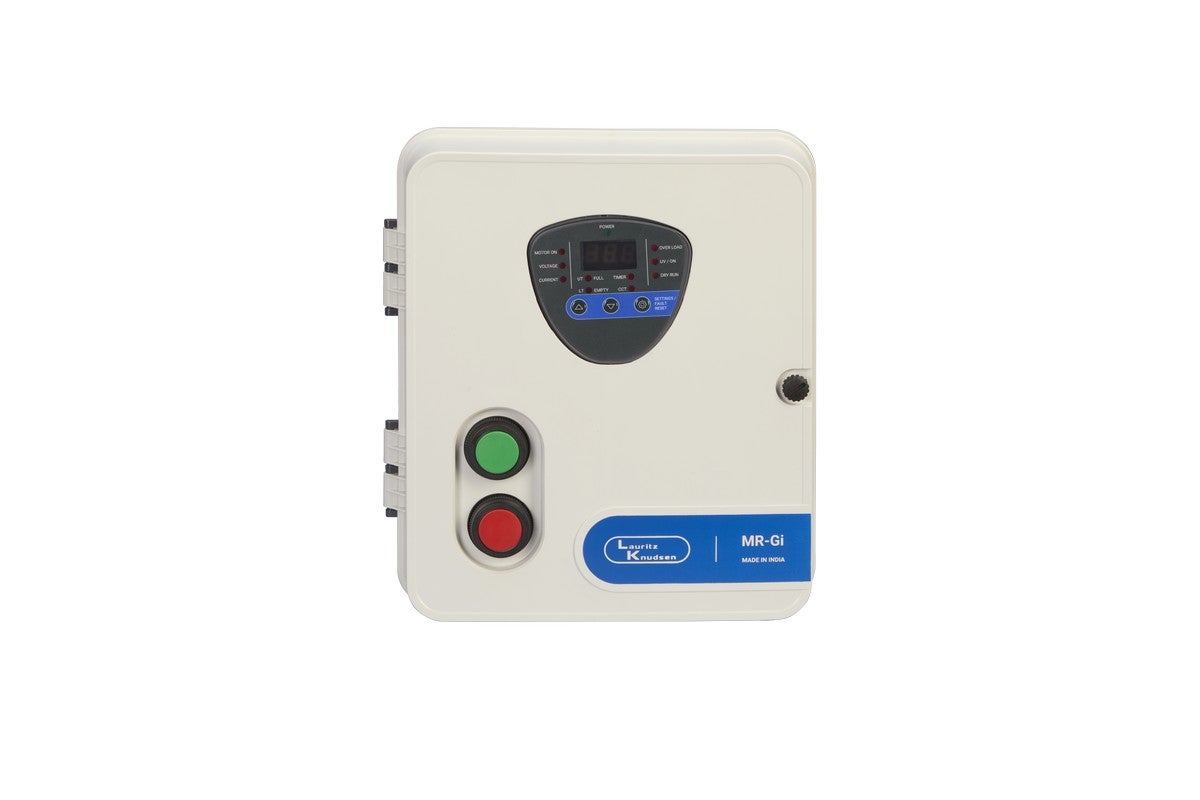 Lauritz Knudsen Digital Single phase submersible pump controller- 1.5HP, MANUAL, START 150/200,RUN 2X36MFD