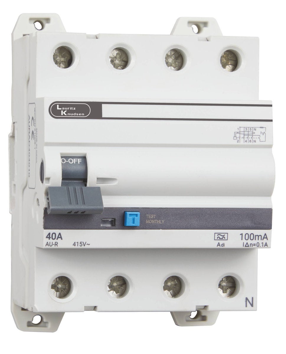 AU RCCB 40A FP 415V Adi  30mA  