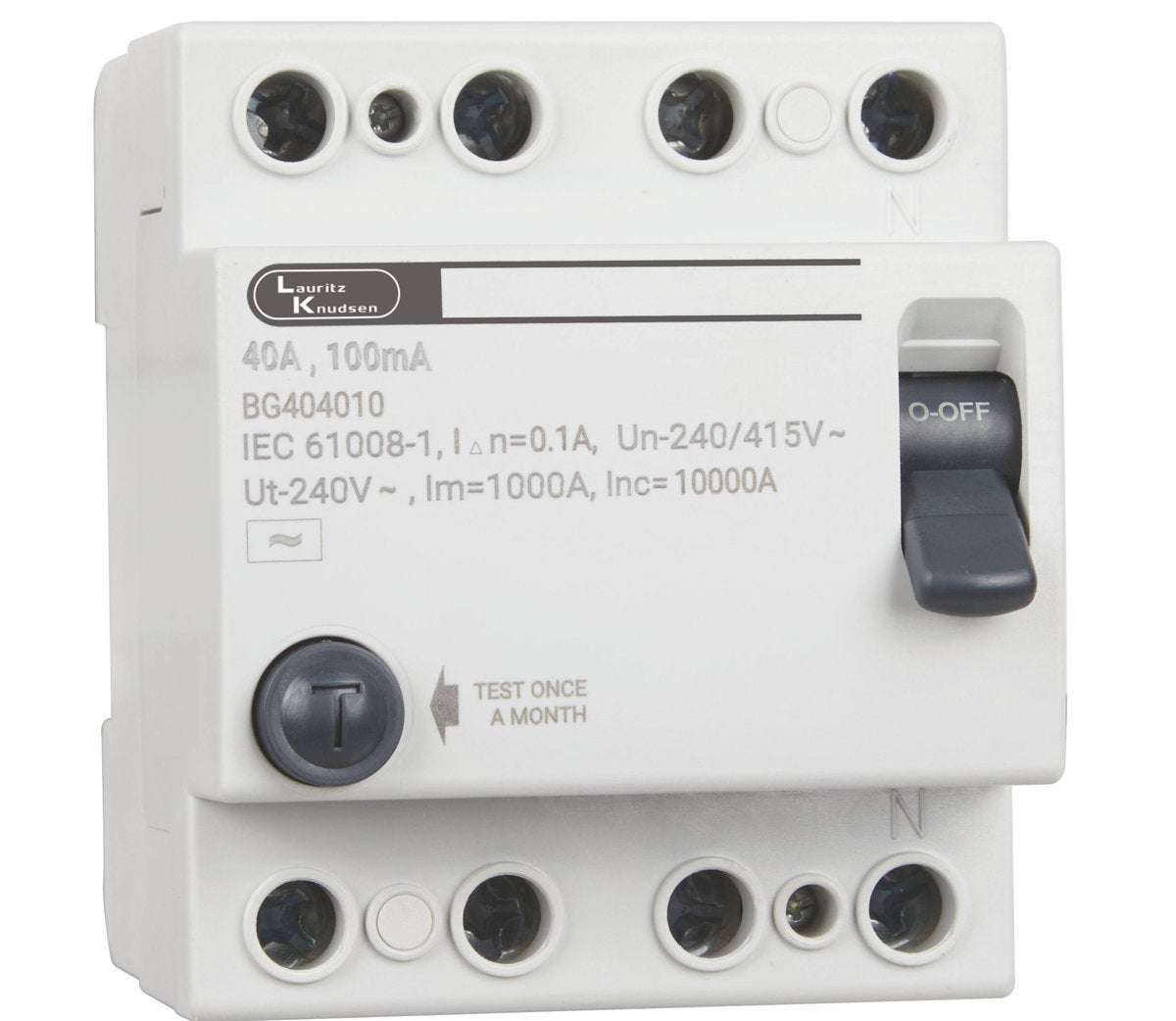 EXORA RCCB 40A FP 415V AC 30mA 