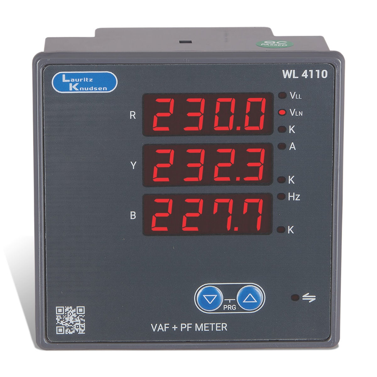 VAF + PF Digital Meter with RS485, Cl 1  