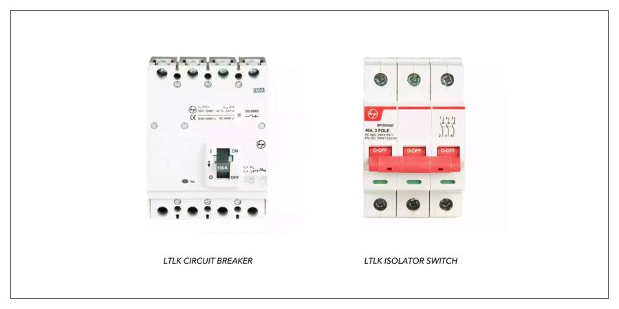 LTLK Circuit Breaker & LTLK Isolator Switch