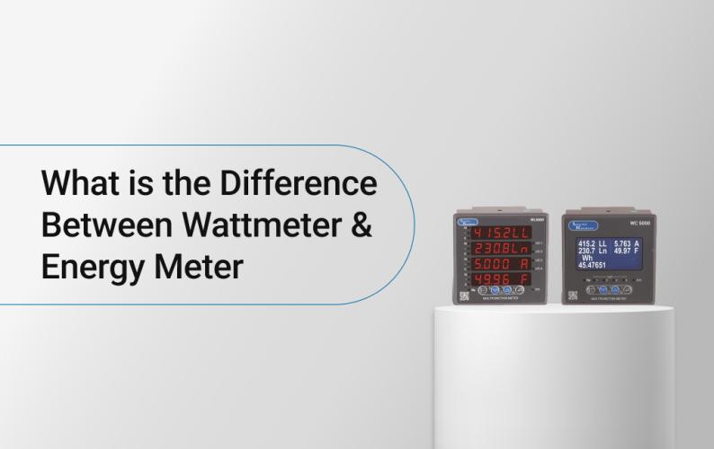 What is the Difference Between Wattmeter & Energy Meter